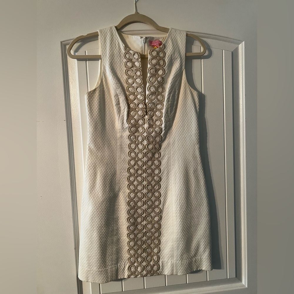 Lilly pulitzer white shift dress